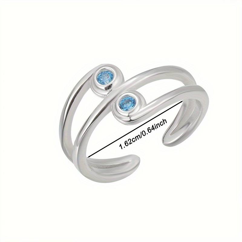 Women's Summer Beach Vacation Toe Ring with Synthetic Cubic Zirconia